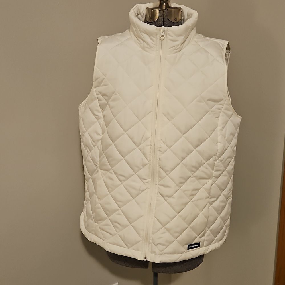 Lands' End oversized quilted vest